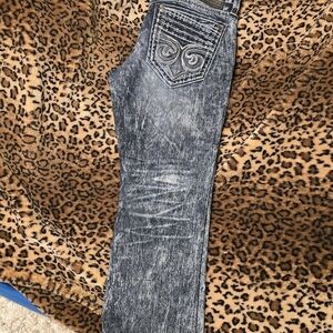 Affliction Blue Straight Men Jeans